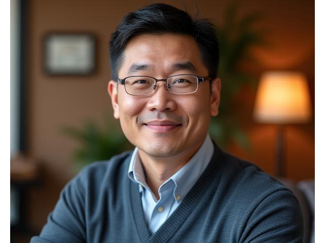 David Chen, licensed mental health counselor focusing on adult stress management.