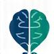 Brain and heart intertwined icon for mental health