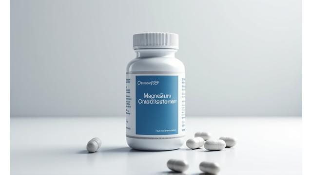 bottle of high-quality magnesium complex supplements