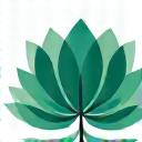 Stylized icon representing mental wellness, such as a blooming lotus or calm brain waves.