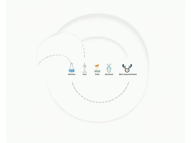 An infographic illustrating a clear, circular process of product testing, verification, and user feedback, with icons representing lab analysis, user trials, and data assessment.
